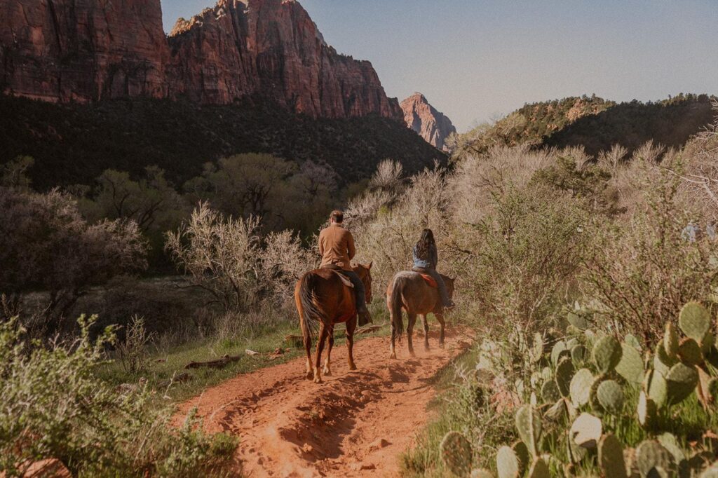 Horseback riding in Zion National Park
