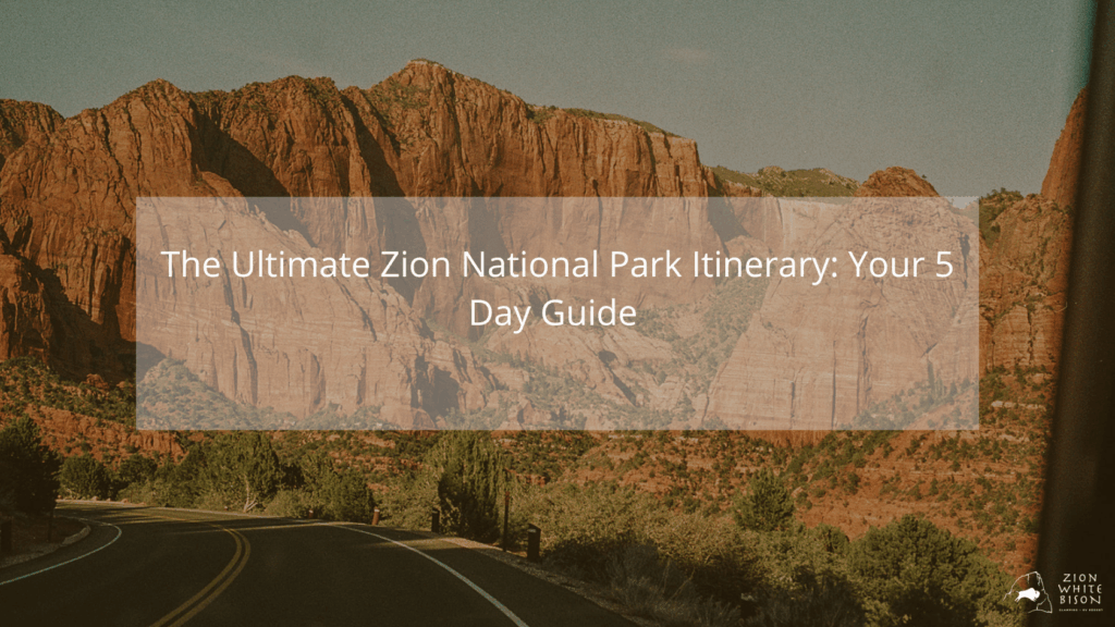Zion National Park Itinerary