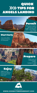 Tips for hiking angels landing in Zion national park 