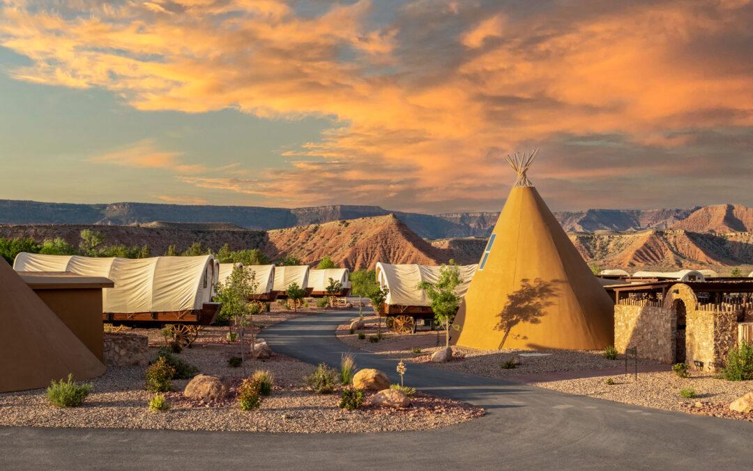 Sunset view Of Zion White Bison Resort