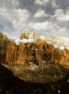 Winter In Zion National Park